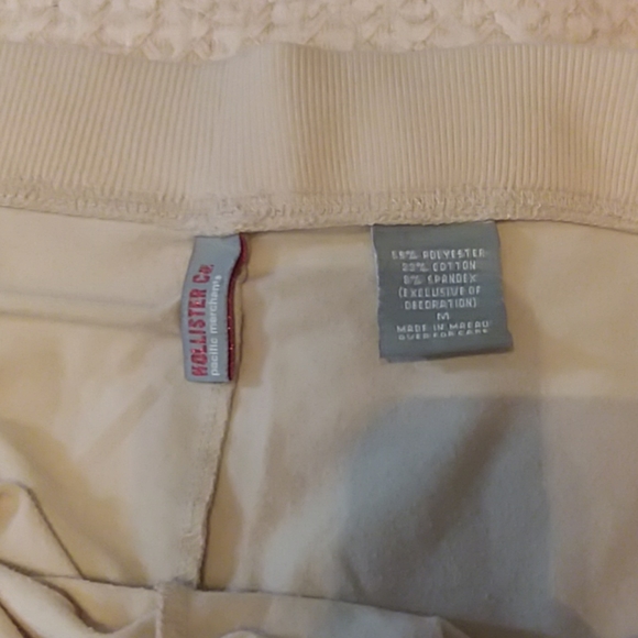 HOLLISTER CO Women's Sweat Pants Sz M Cream Pink - Picture 8 of 8